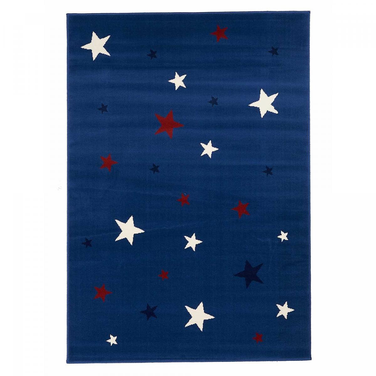 Tapis enfant tissé motif étoile NUMI