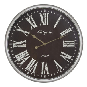 Horloge moulure noire D76 cm