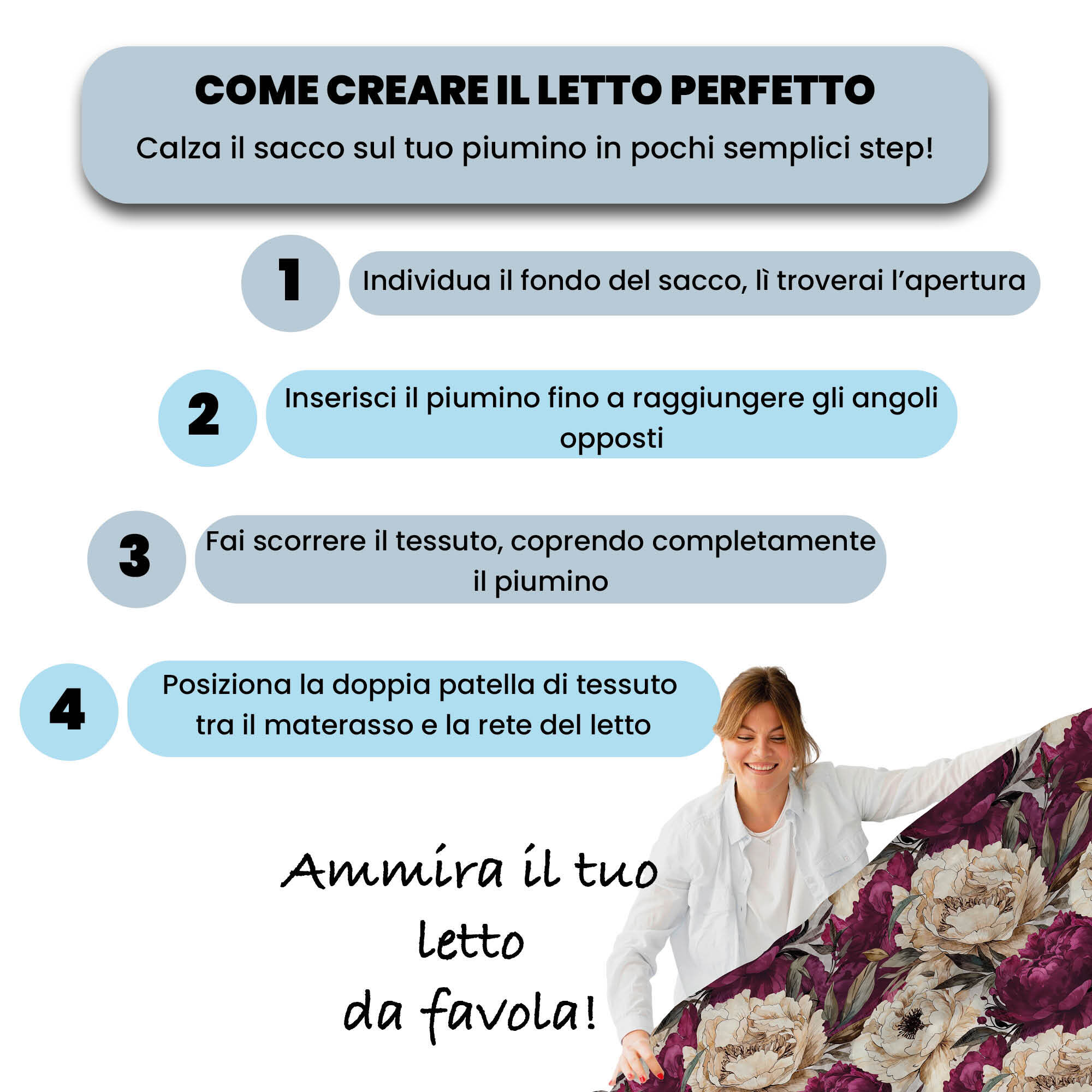 PARURE COPRIPIUMINO INFINITY - 100% Microfibra