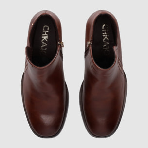 Botines - Marron - Tacón: 6 cm