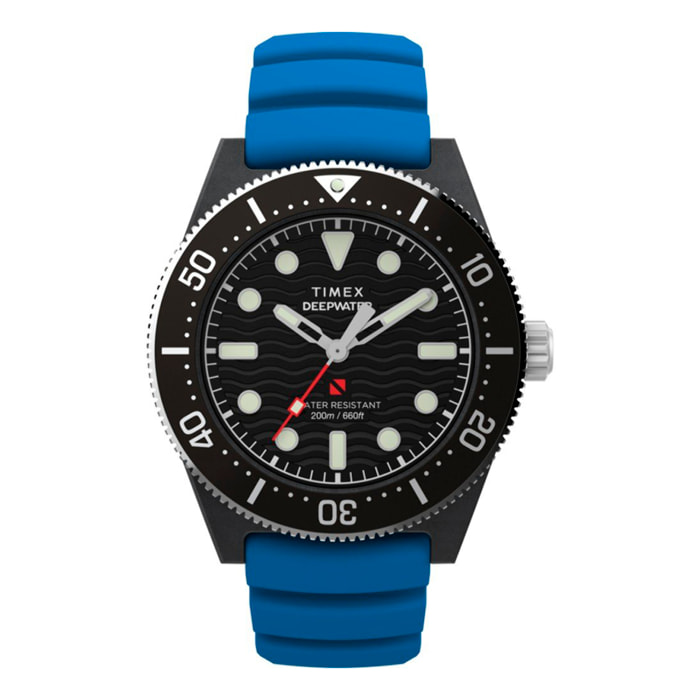 Reloj Timex TW2Y02500 Hombre Analogico Cuarzo con Correa de Silicona