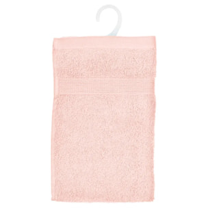 Serviette invité "Essentiel" coton rose 30x50cm