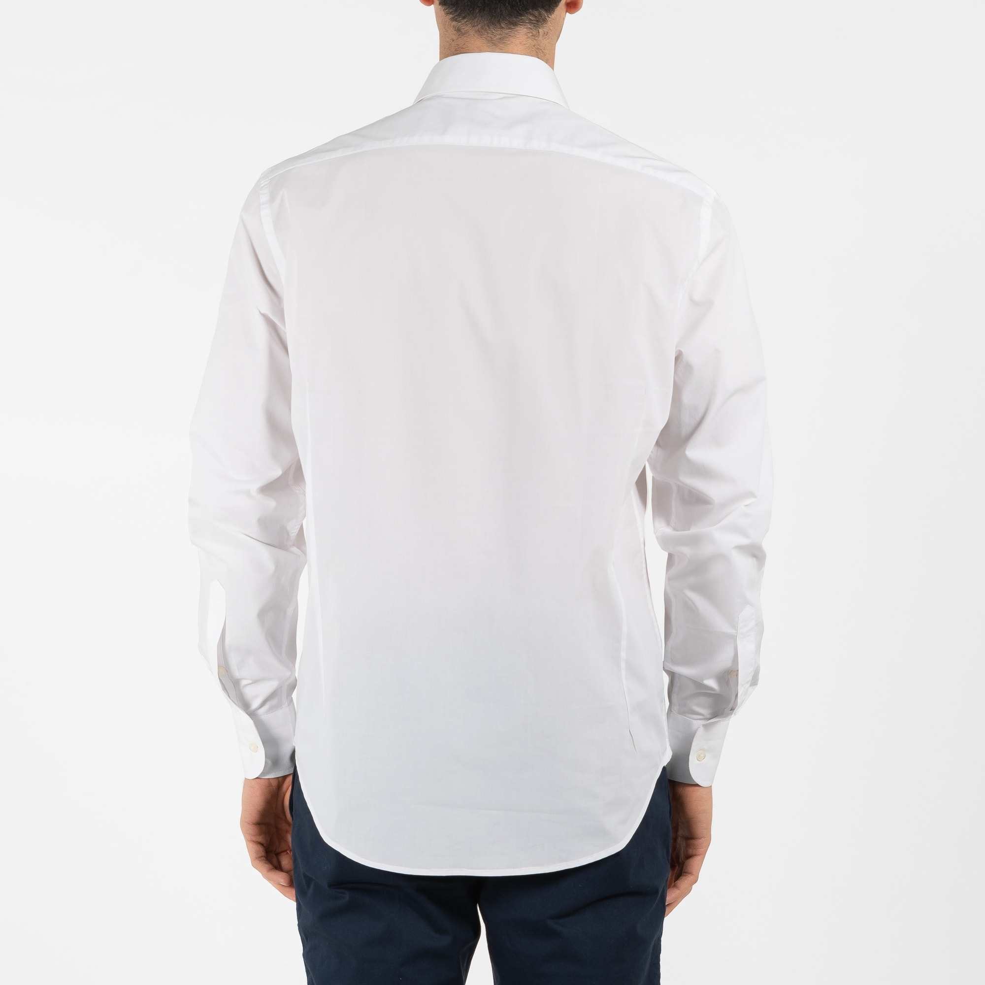 Camicia popeline collo francese regular fit