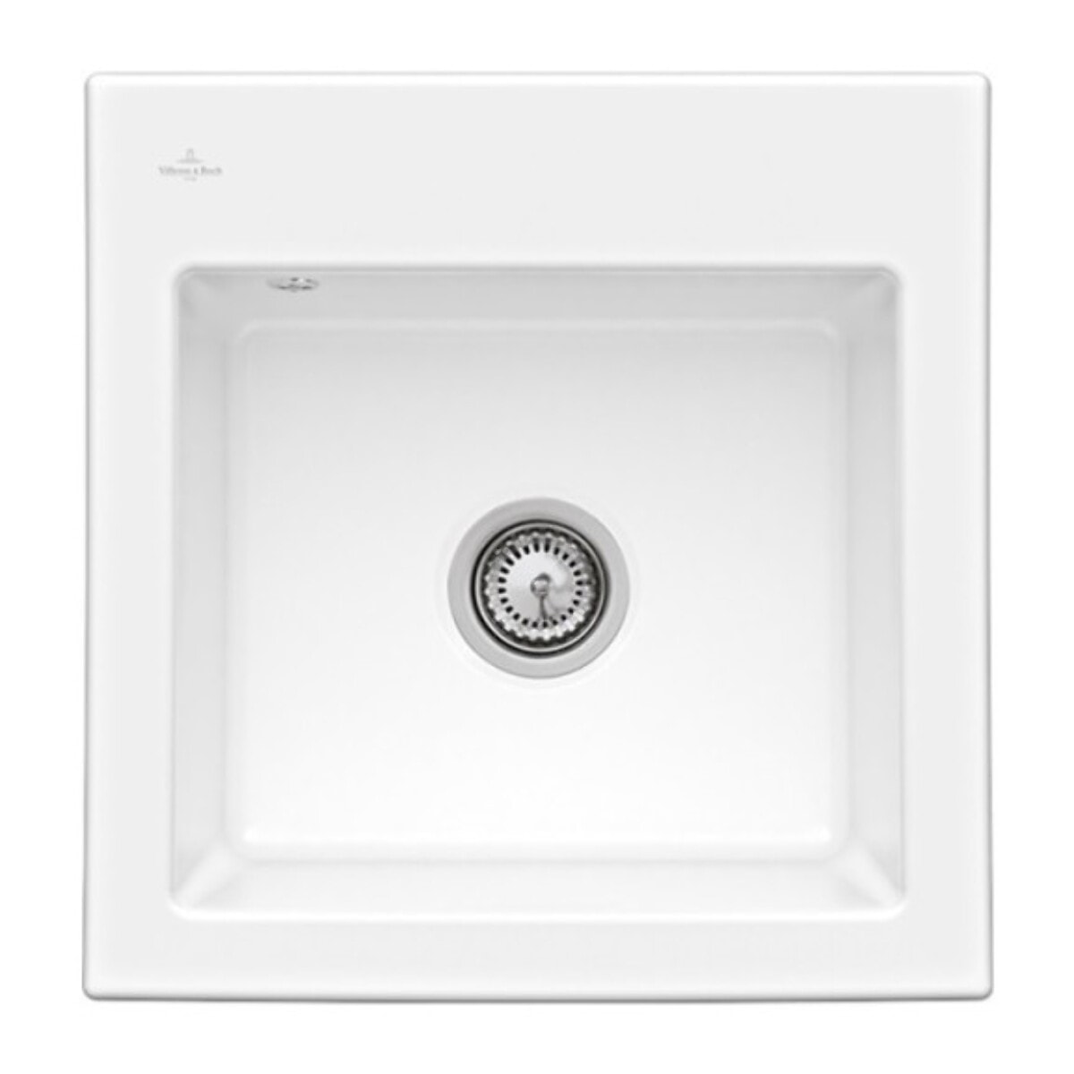 Evier Subway 50 S 52,5 x 51 cm sans egouttoir Blanc CeramicPlus