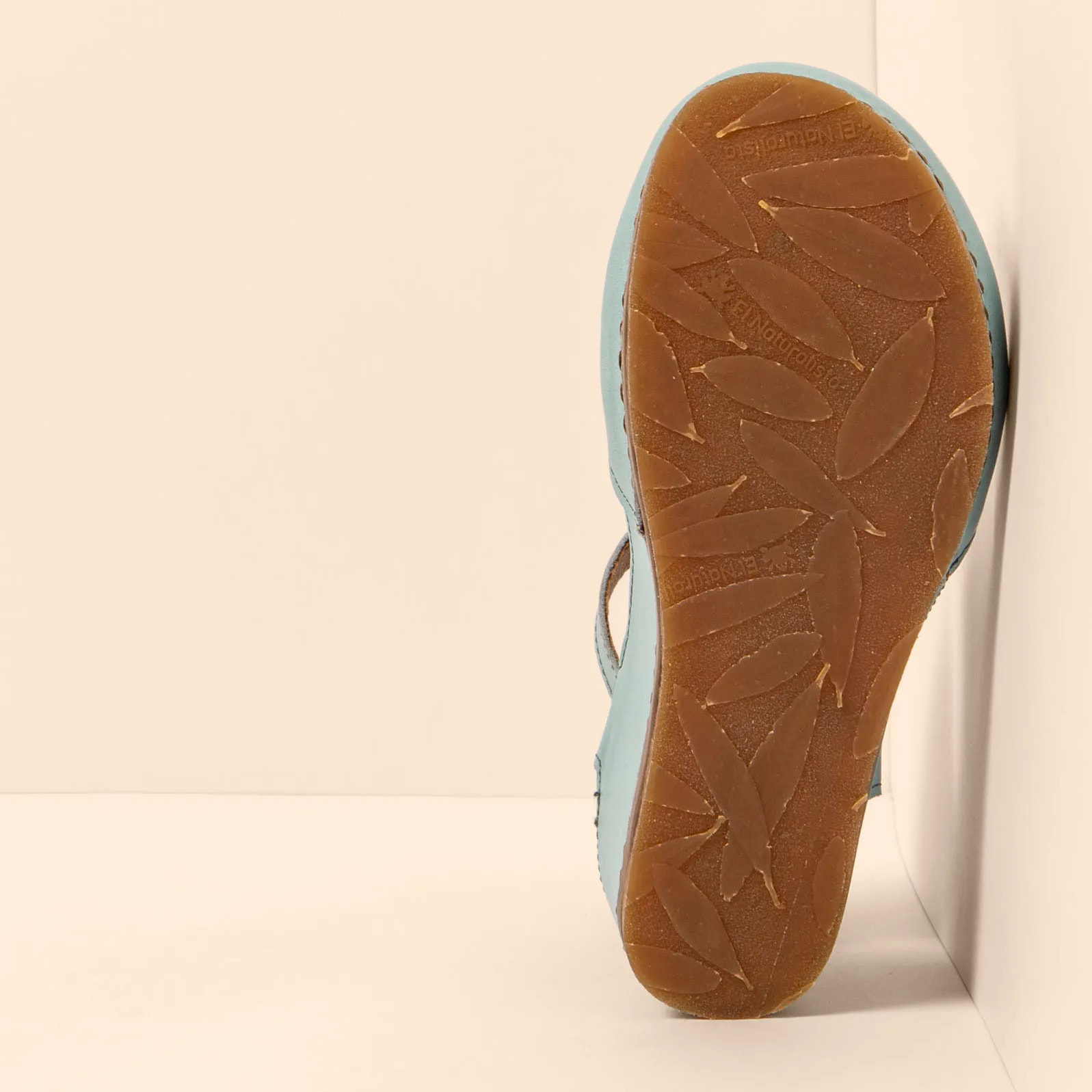 Sandalia de cuña N5850 SOFT NAPPA BLUE / PICUAL color Blue