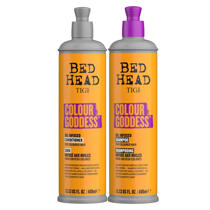 TIGI Kit Bed Head Ravviva Colore Colour Goddes Oil Infused Shampoo 400ml + Conditioner 400ml