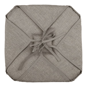 Galette de chaise italienne et unie - Naturel