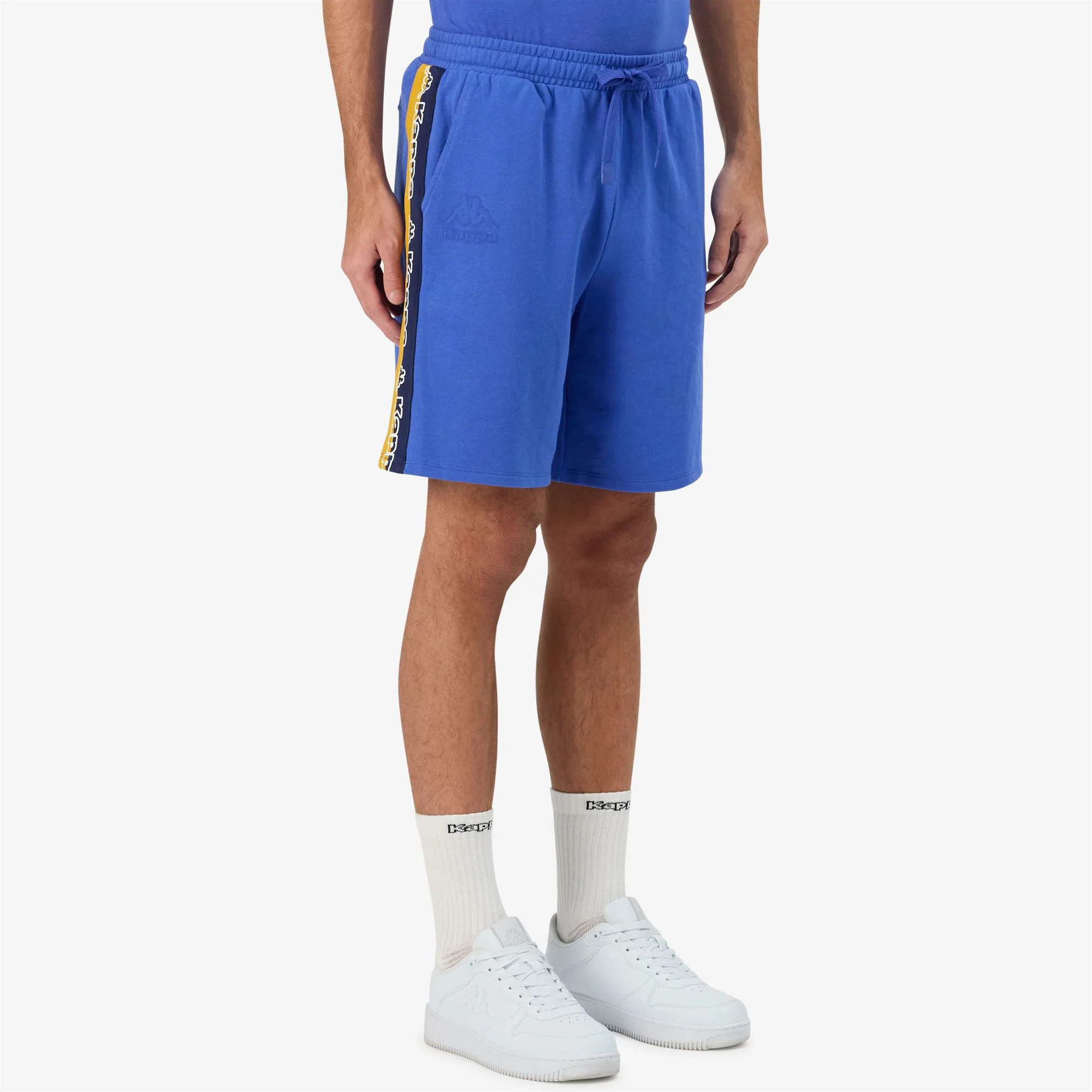 Kappa - Pantaloni Corti Uomo Blu - Logo Tape Gerri