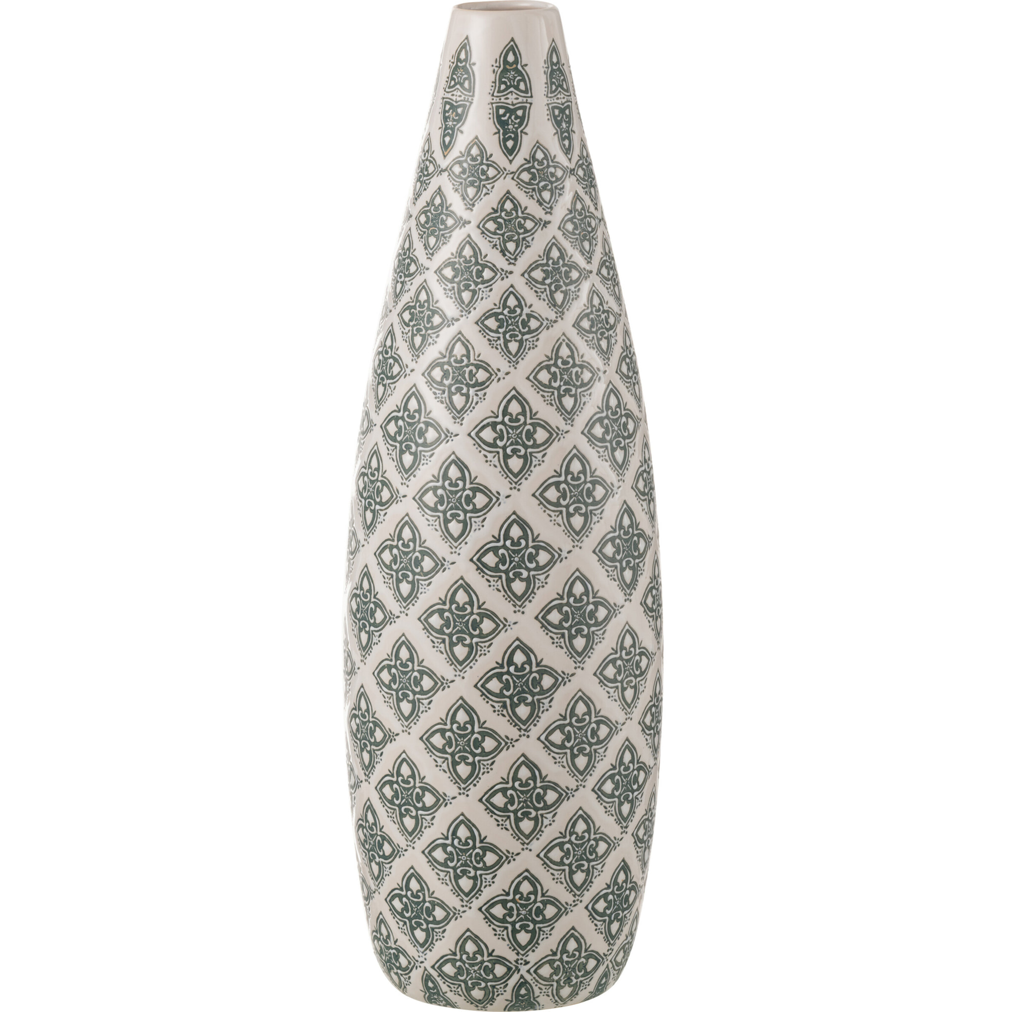 J-Line vase Kousa - porcelaine - bleu/blanc - 53 cm de hauteur