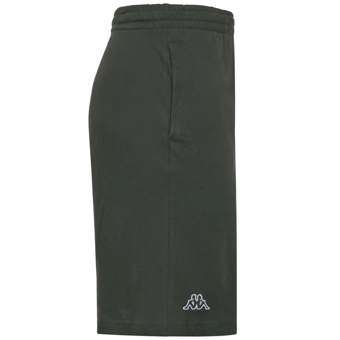 Kappa - Pantaloni Corti Uomo Verde - Logo Cabog