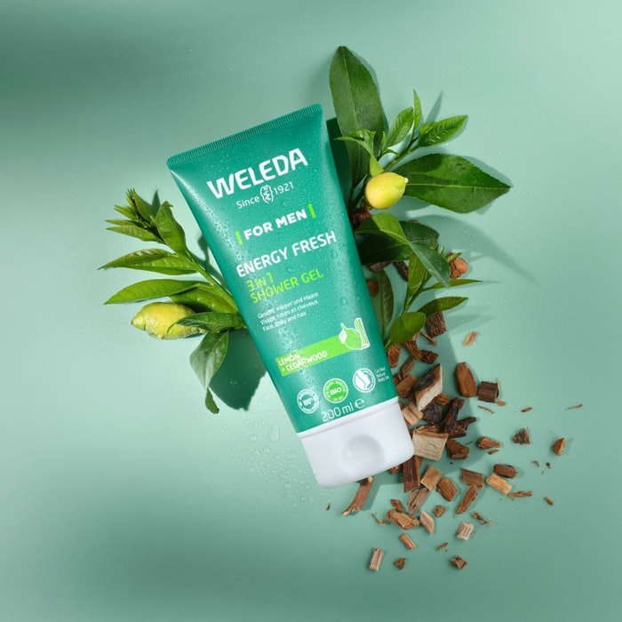 WELEDA -  Gel Douche 3in1 Energy Fresh Homme 200ml