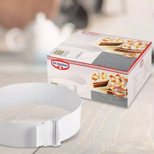 Cercle de pâtisserie en plastique réglable de 15 à 30 cm Dr. Oetker Baker Edition