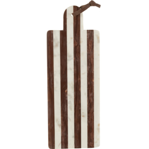 J-Line planche Marbre - pierre - blanc/brun