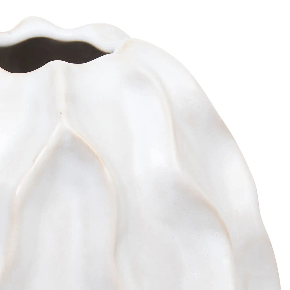 Vase Sandri blanc H17cm