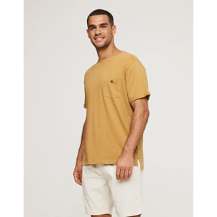 Camiseta Manga Corta Mostaza - Button