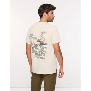 Camiseta Manga Corta Beige - Brais