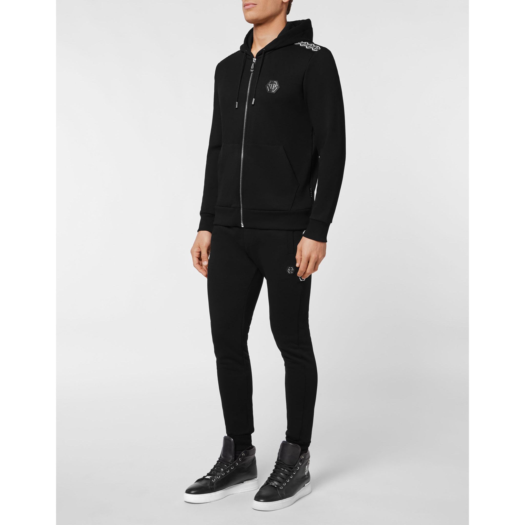 PHILIPP PLEIN Hooded Sweatjacket