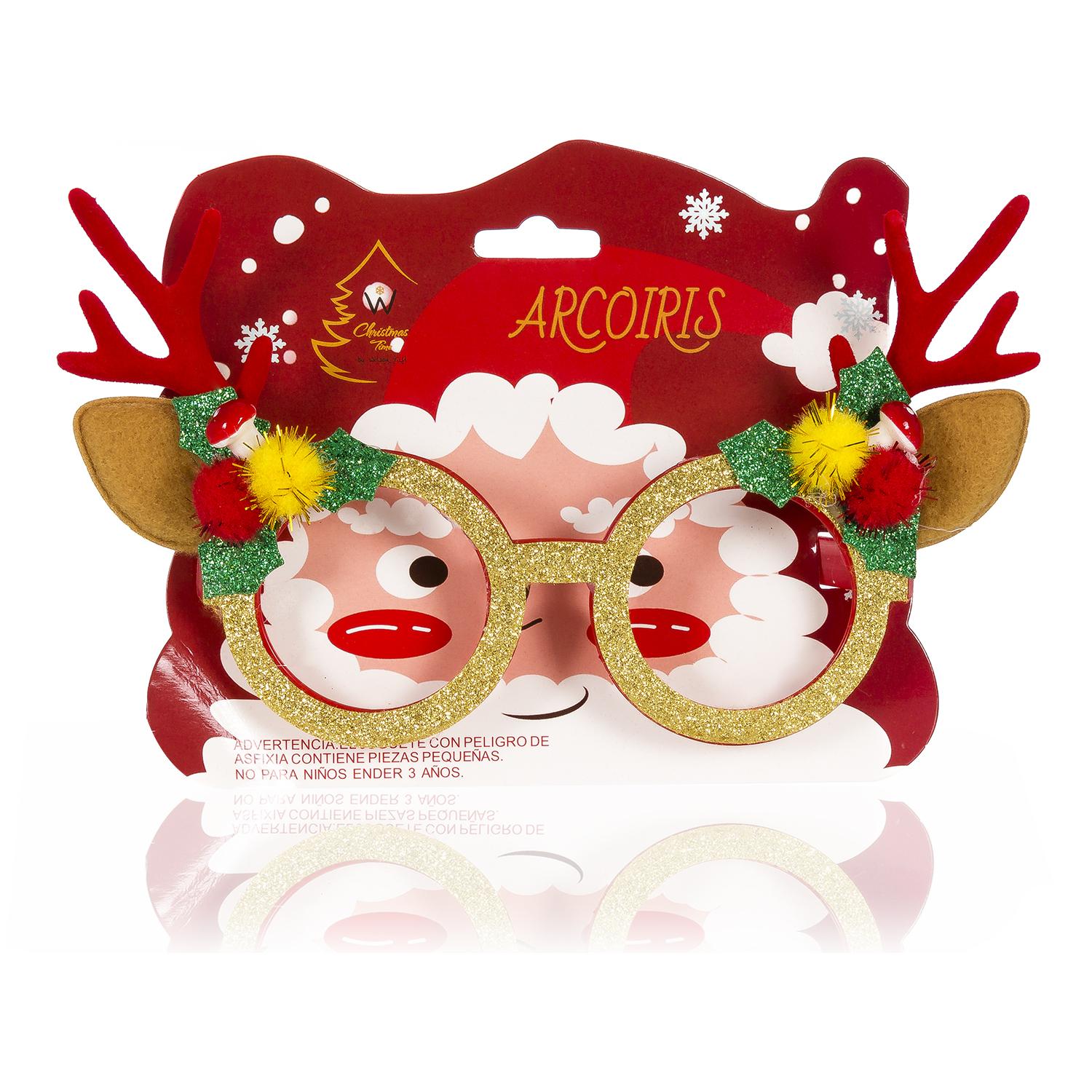 Gafas navideñas Santa Claus.