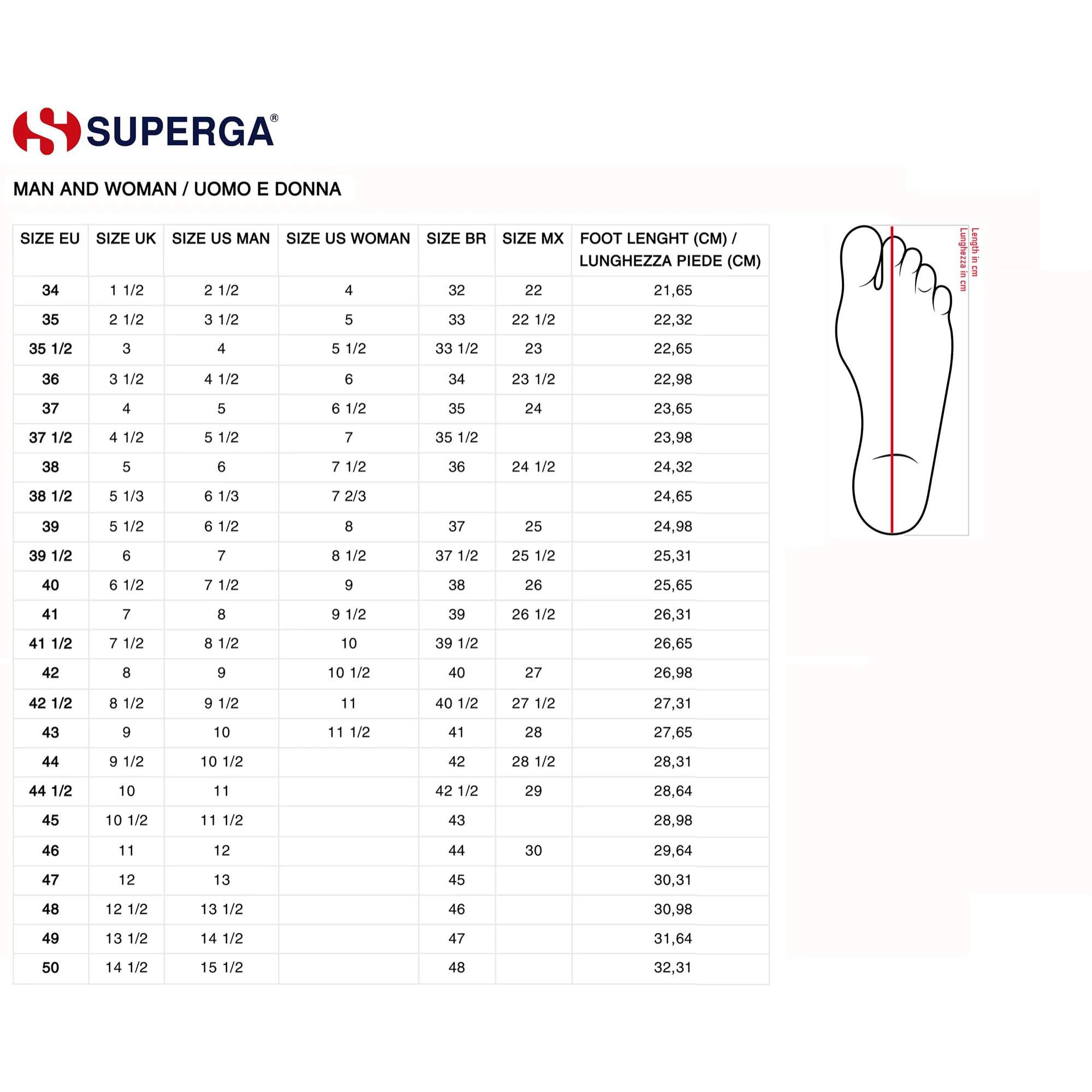 Le Superga Donna 2750-LAMEW