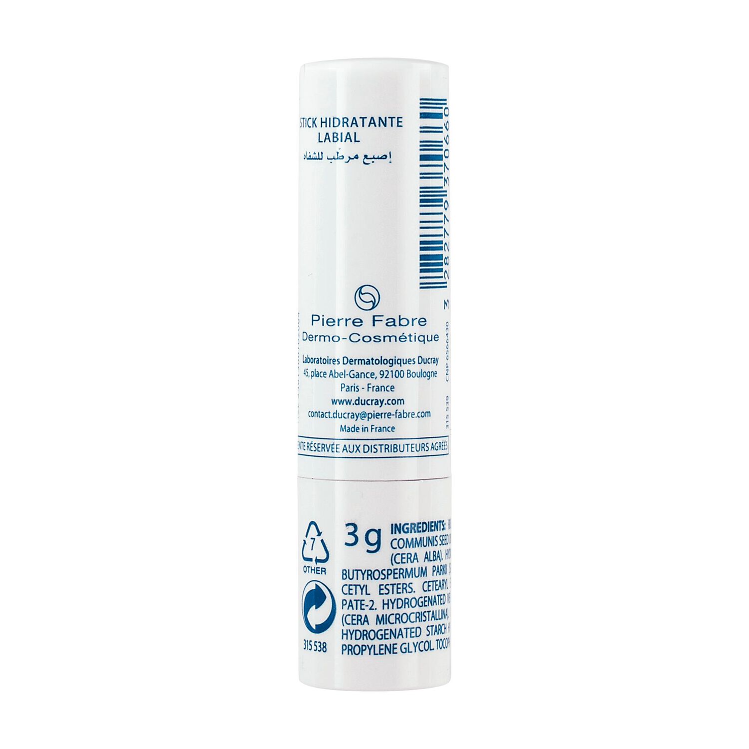 Ictyane - Stick Hydratant et Protecteur Lèvres Sèches et Abîmées 3 gr