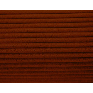 Onyx - lit coffre - 180x200 cm - en velours côtelé - sommier inclus - Terracotta