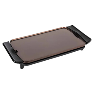 Plancha de cocina eléctrica JATA JEGR0550 de 46 x 28 cm. Resistencia patentada. Antiadherente. 2700 W