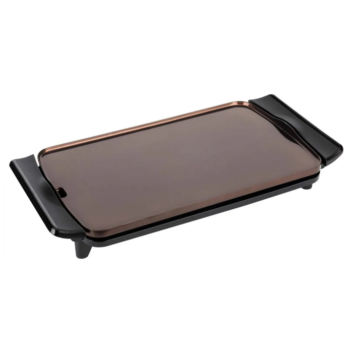 Plancha de cocina eléctrica JATA JEGR0550 de 46 x 28 cm. Resistencia patentada. Antiadherente. 2700 W