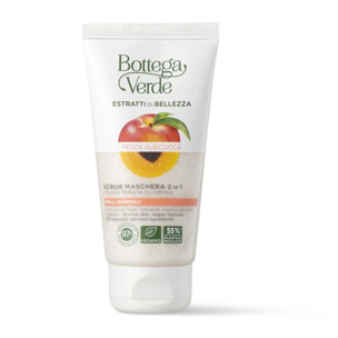 Estratti di bellezza - Mascarilla exfoliante 2 en 1 - Melocotón y Albaricoque - alisa, hidrata e ilumina - pieles normales (75 ml)