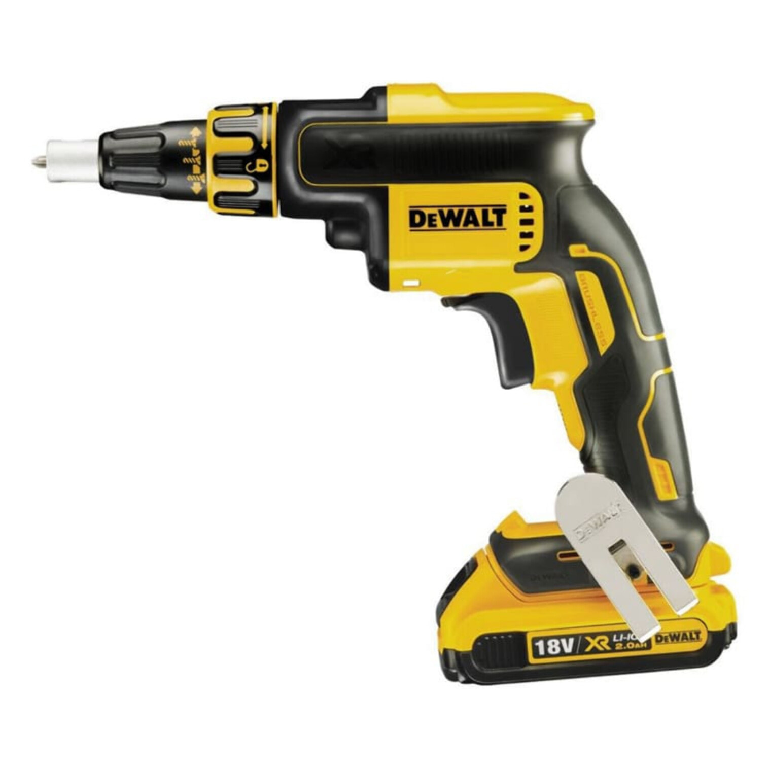 Visseuse plaques de plâtre 18V avec chargeur de vis en TSTAK - DEWALT - avec 2 batteries 18V 2.0Ah + Chargeur - coffret - DCF620D2K