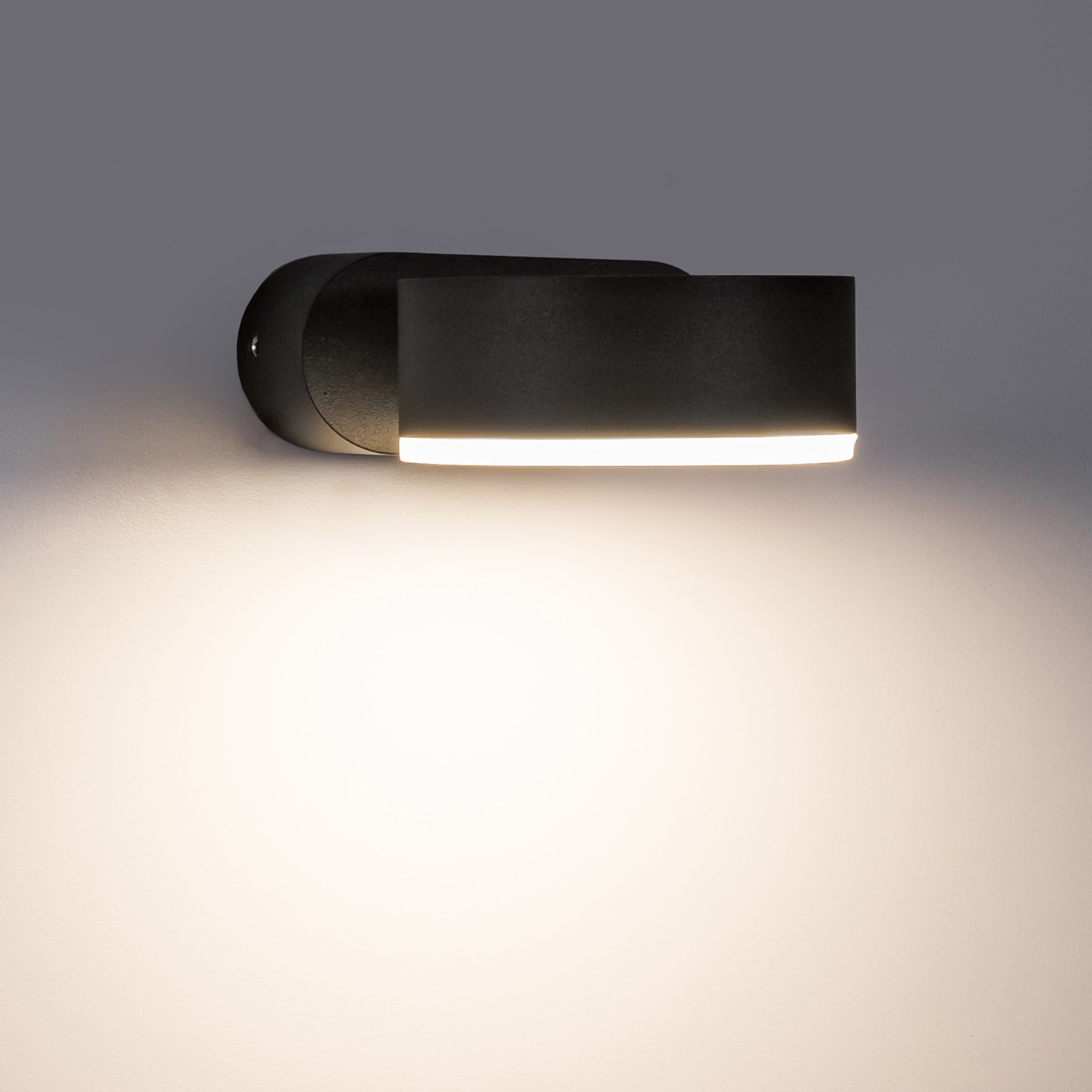 FORLIGHT Aplique IP54 Pale LED 10.5W Blanco Neutro 4000K Gris Urbano Iluminación Exterior Resistente y Eficiente