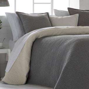 COLCHA JACQUARD AURA ANTRACITA