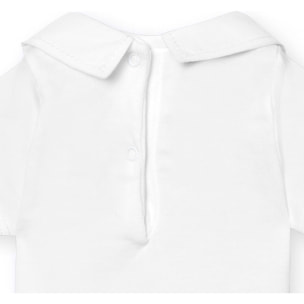 Body bebé manga corta cuello polo