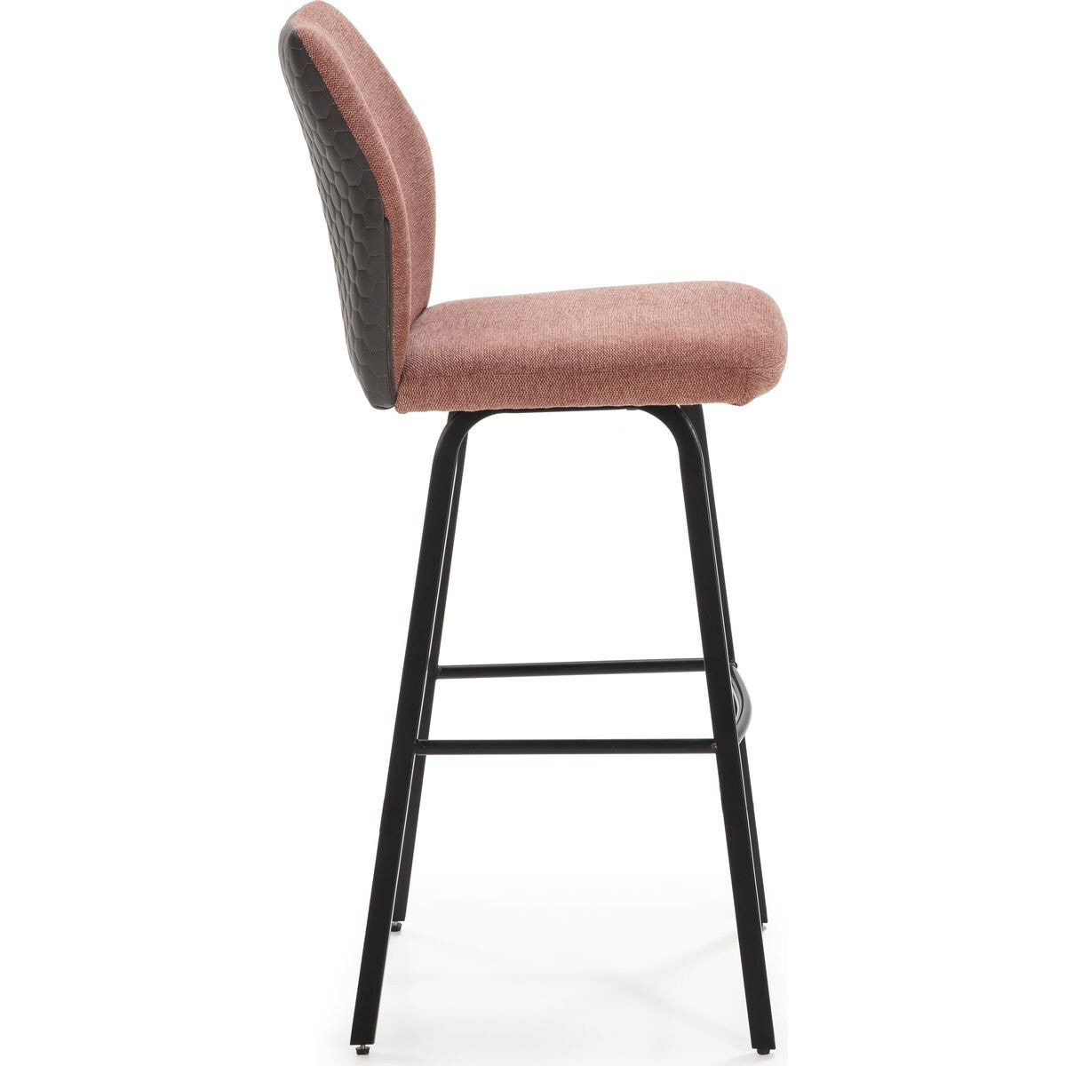 Lot de 2 tabourets de bar en tissu et simili - GARANCE