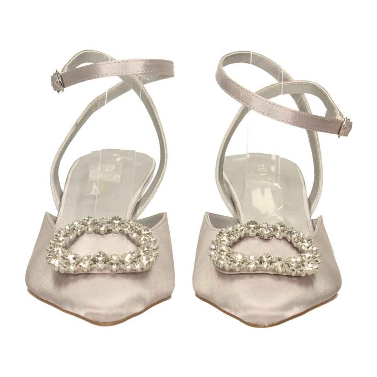 Décolleté sling back Donna Tata Italia Argentato