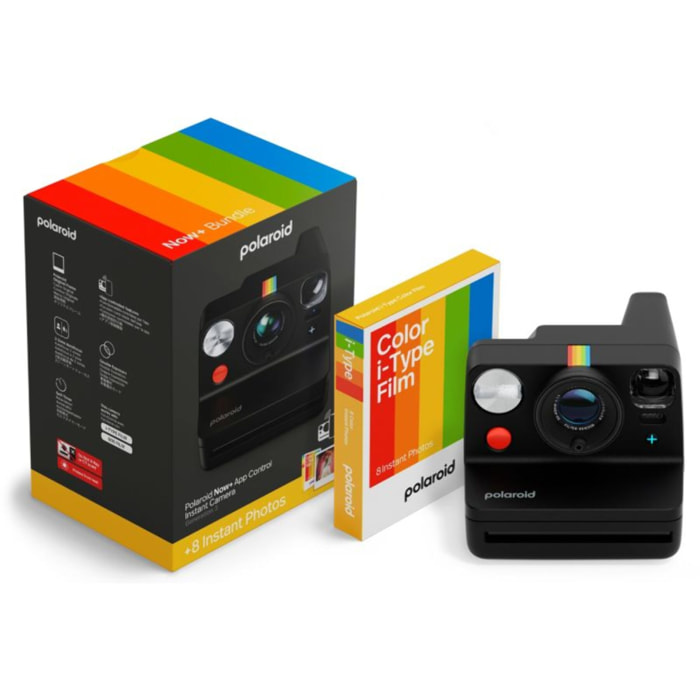 Appareil photo Instantané POLAROID Now+ Gen 3 Black + Color Film Bundle (8