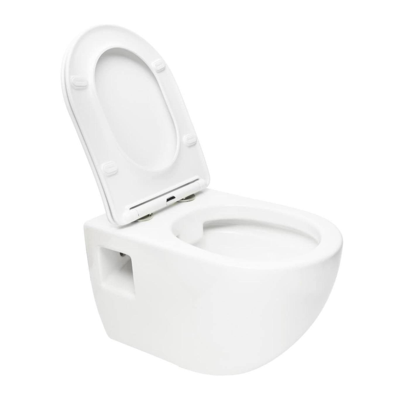 Duofix Pack Bâti-support extra-plat UP720 + WC sans bride SAT + Abattant SoftClose + Plaque Blanche