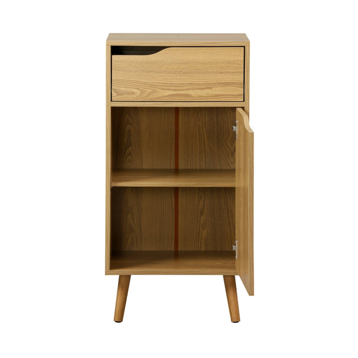 Meuble salle de bain vintage décor bois NEPAL