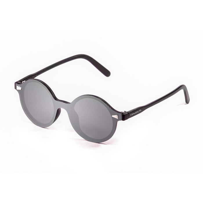Gafas de sol PALO ALTO PORTLAND - Negro mate / Plana tipo espejo plateado