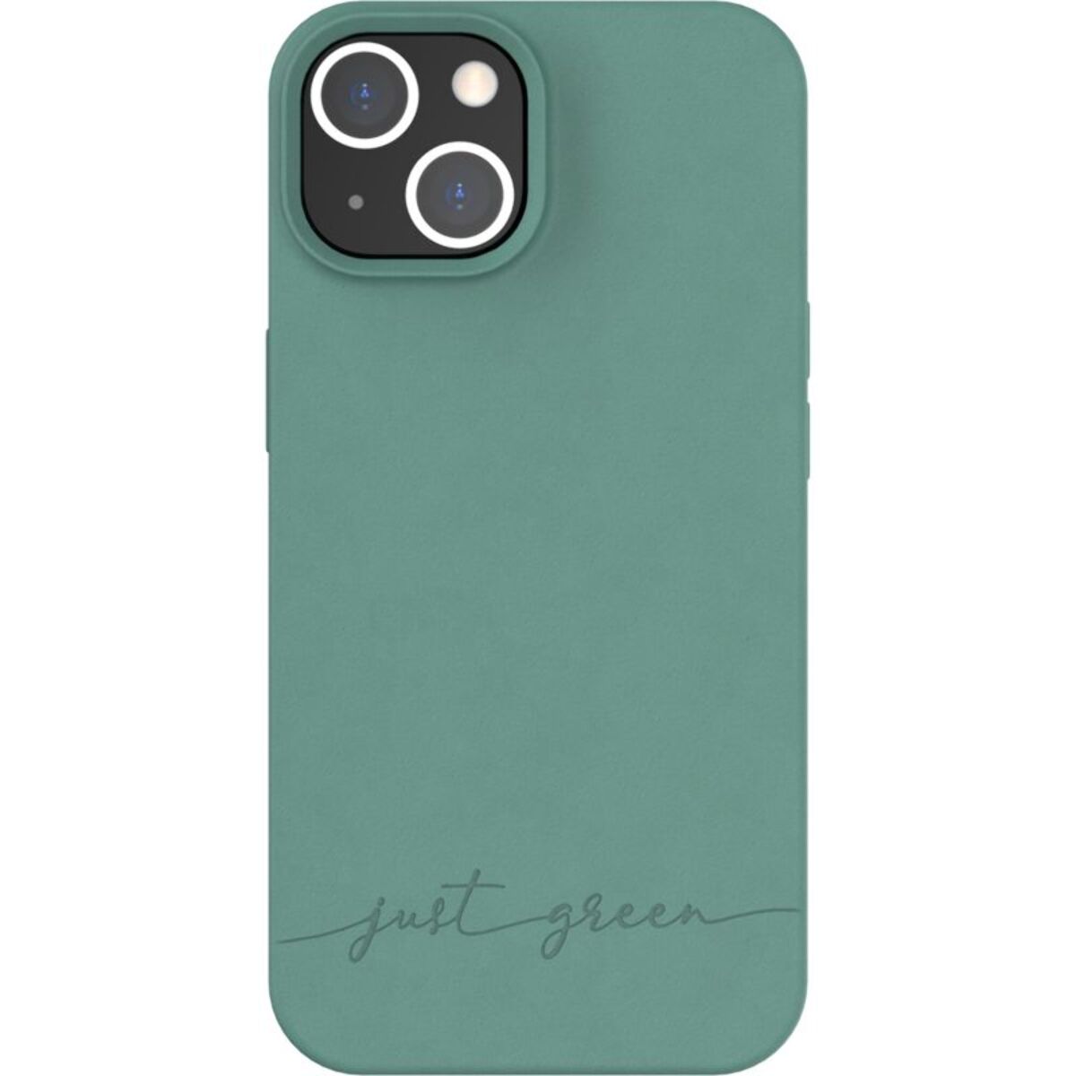 Coque JUST GREEN iPhone 14 Bio vert nuit