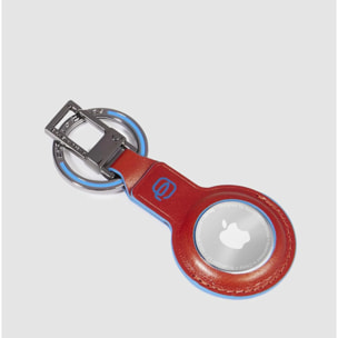 Piquadro Anello portachiavi in pelle per AirTag®