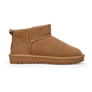 Botines de invierno cuero en serraje piel