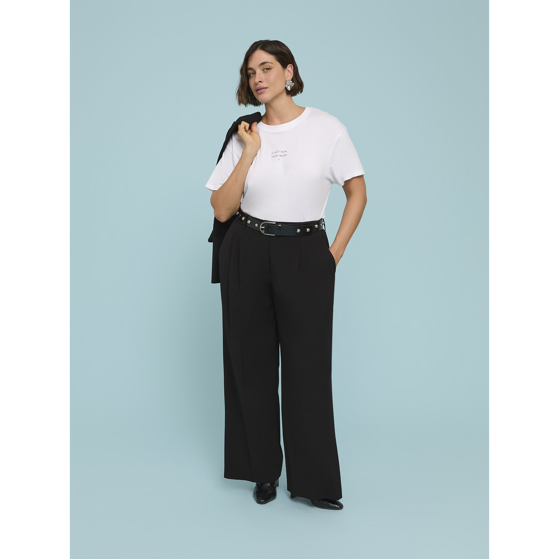Fiorella Rubino - Pantalones de Pierna Ancha - Negro