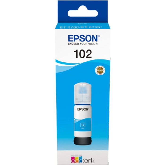 Cartouche d'encre EPSON Bouteille d'Encre Ecotank 102 Cyan - C13T03R240