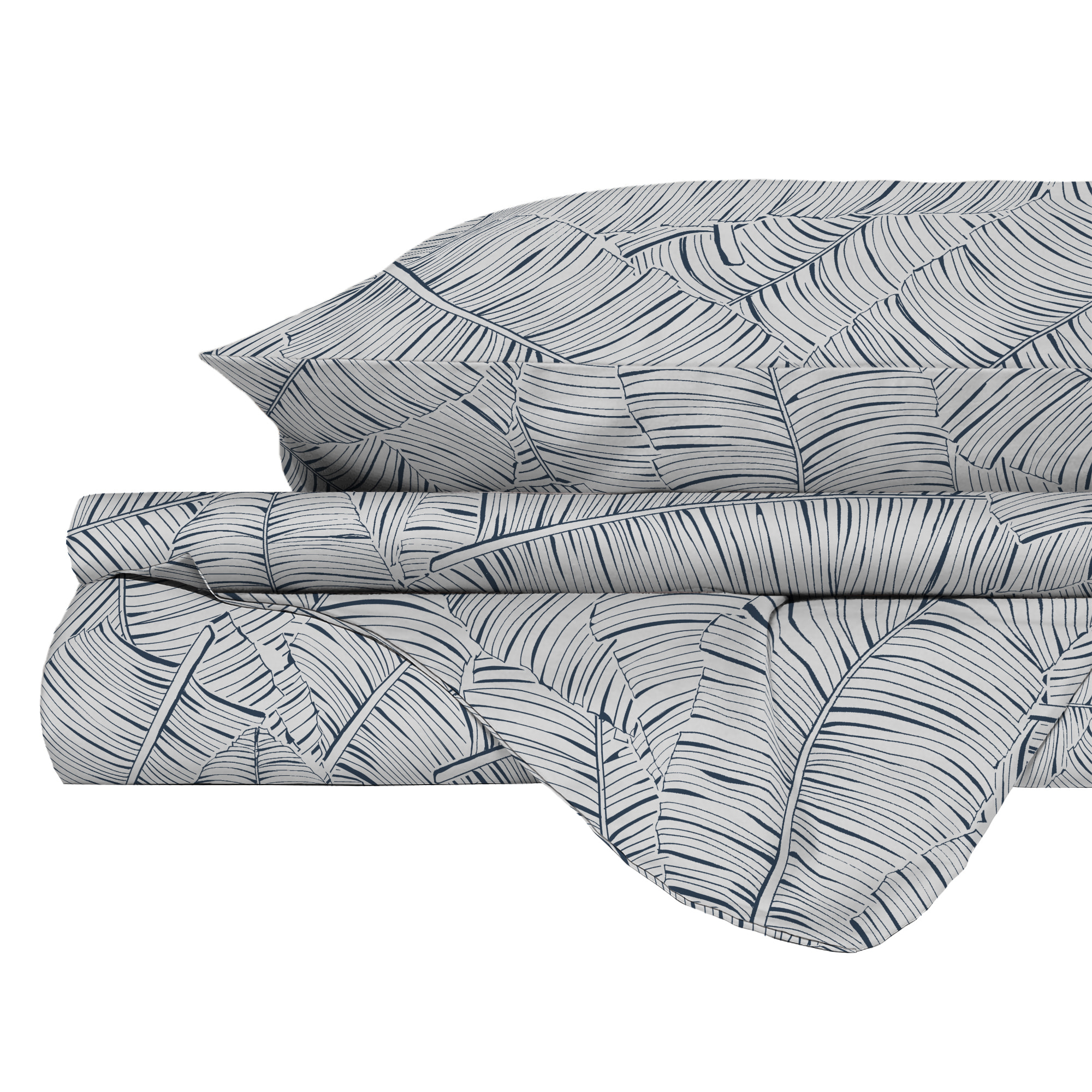 PARURE COPRIPIUMINO ATHENA, 100% Cotone, Made in Italy - JANE BLU