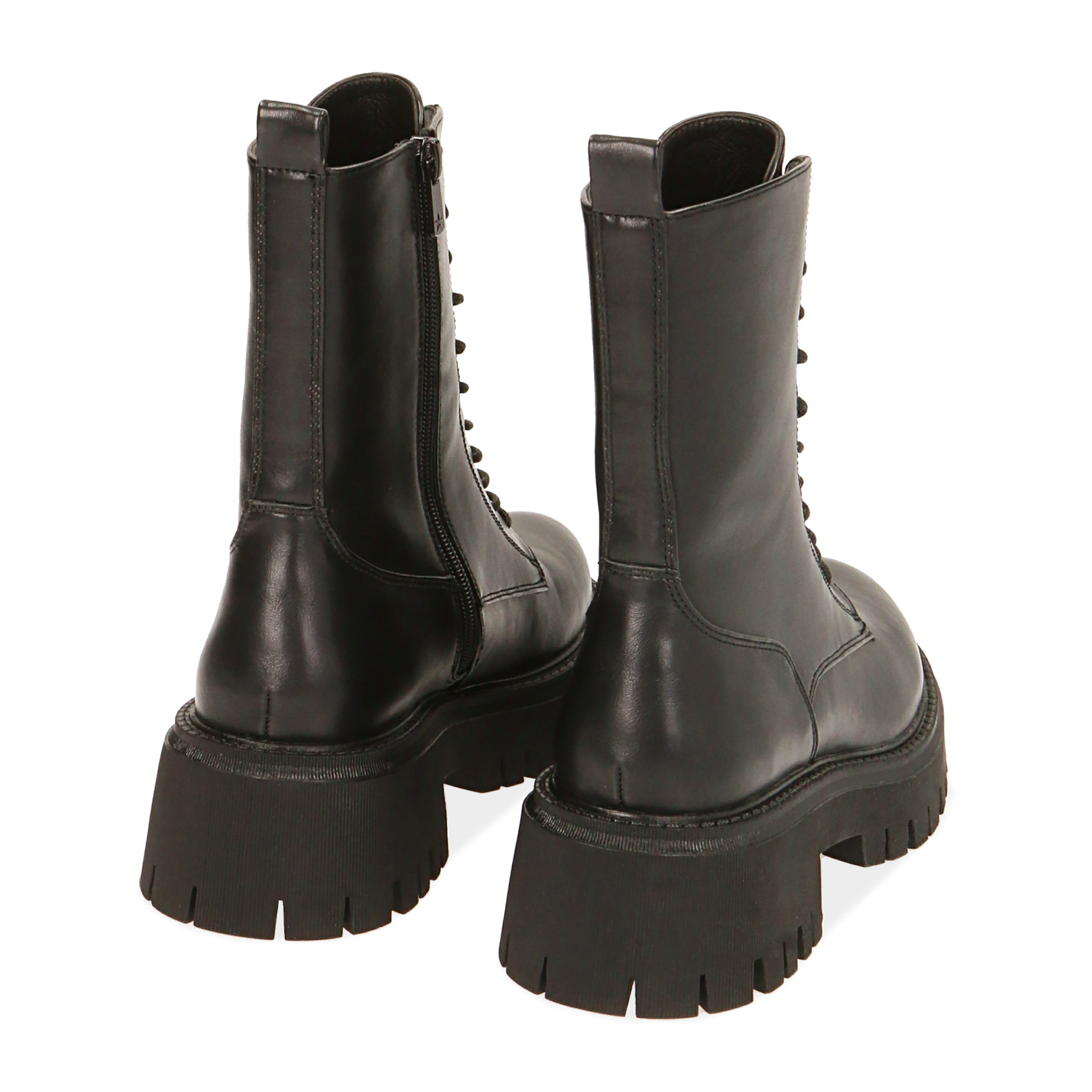 Anfibi neri, tacco 5,5 cm