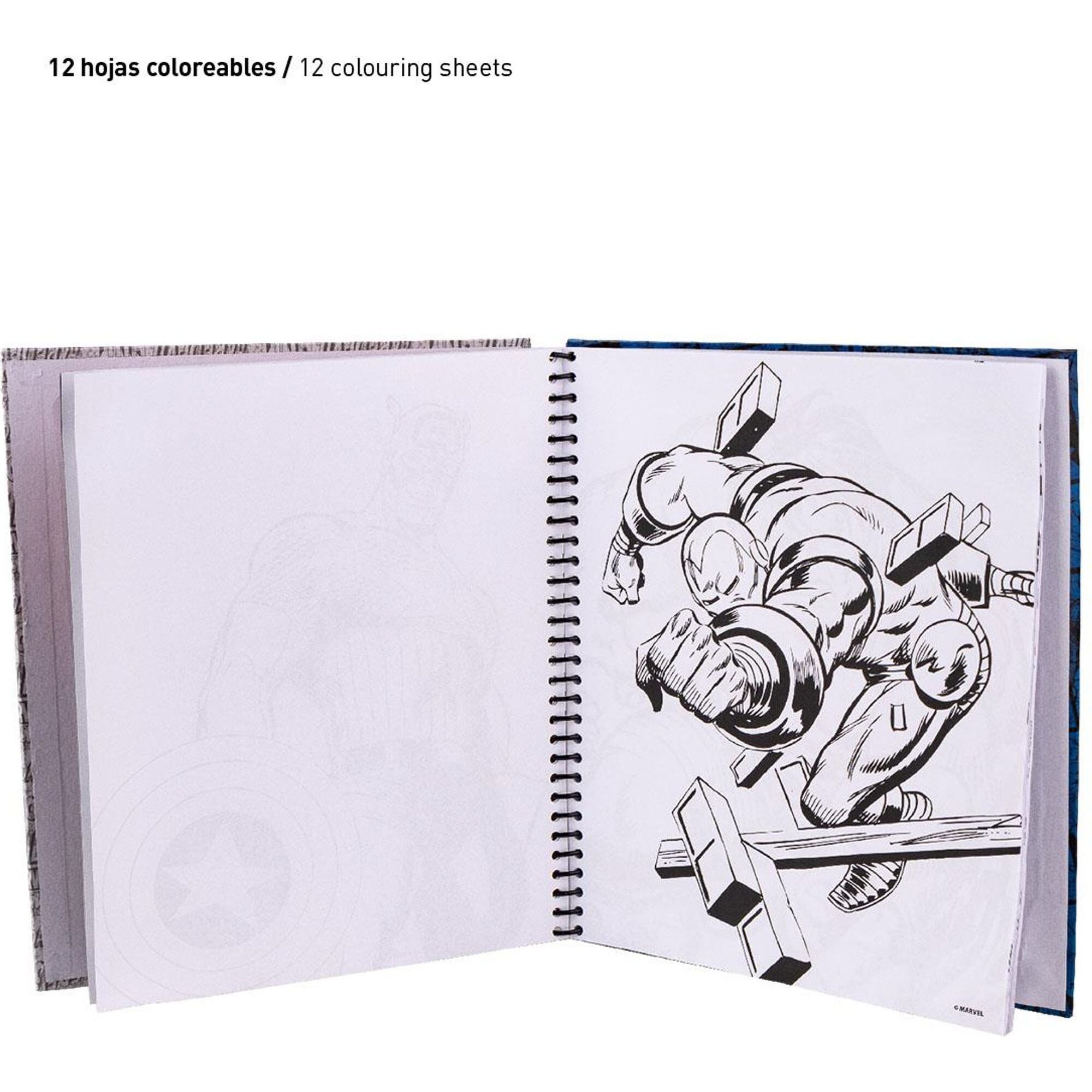 Album Actividades Coloreable Marvel