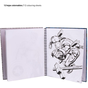 Album Actividades Coloreable Marvel