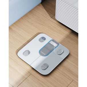 Pèse personne connecté RENPHO Elis 1C Verre Trempé, Bluetooth, Max. 180 kg, Connecté, 13 Données Corporelles