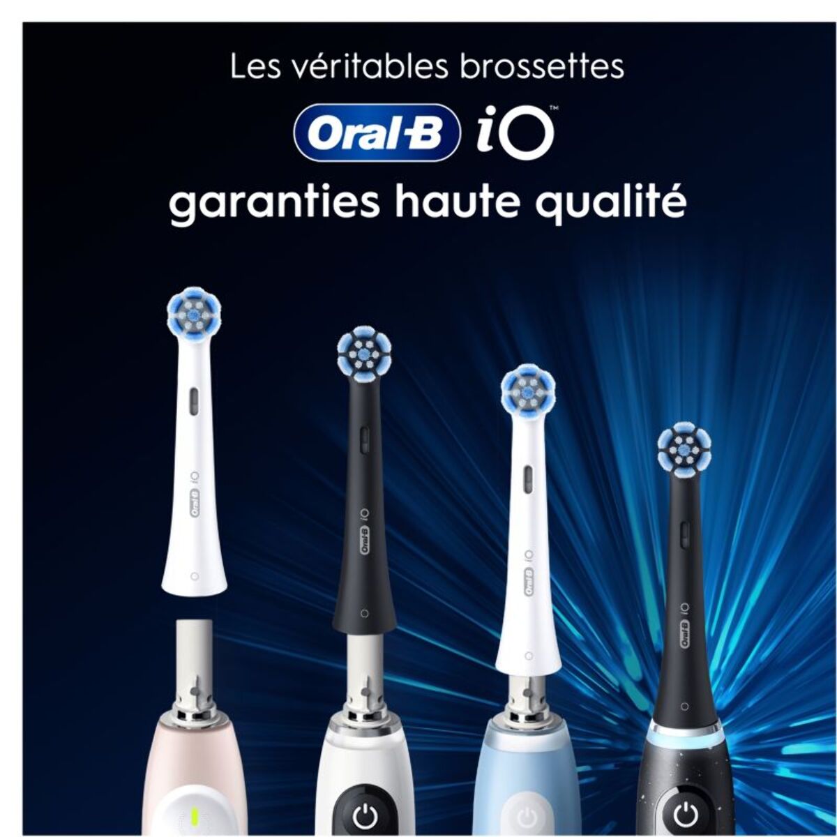 Brossette dentaire ORAL-B x3 Radiant White Noir