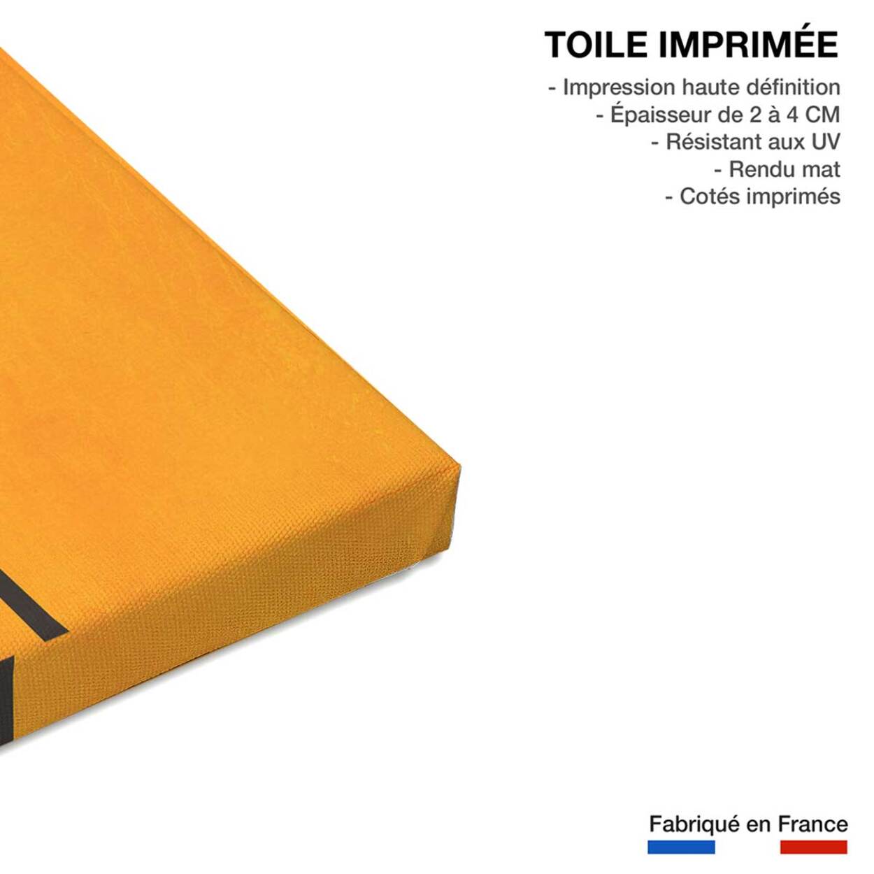 Tableau scandinave Sunset palm Toile imprimée